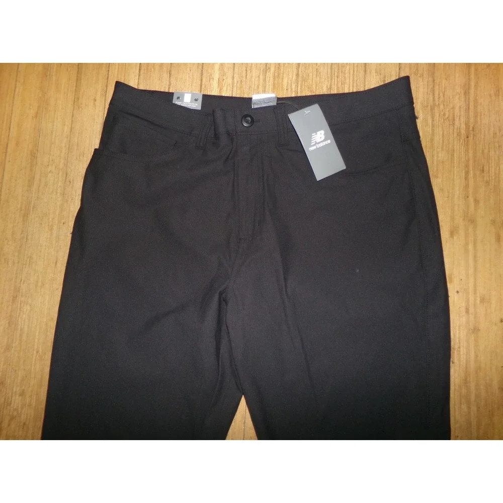 NEW‎ BALANCE MENS TECH PANTS~BLACK~36X32~NWT
